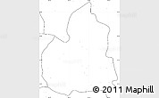 Blank Simple Map of San Juan de Guadalupe, no labels