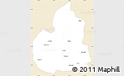 Classic Style Simple Map of San Juan de Guadalupe, single color outside