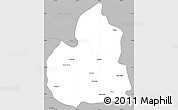 Gray Simple Map of San Juan de Guadalupe