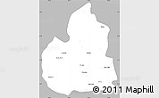 Gray Simple Map of San Juan de Guadalupe, single color outside