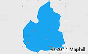 Political Simple Map of San Juan de Guadalupe, single color outside
