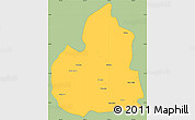 Savanna Style Simple Map of San Juan de Guadalupe, single color outside