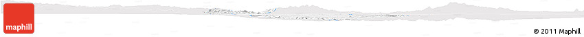 Silver Style Horizon Map of San Juan Del Rio, single color outside