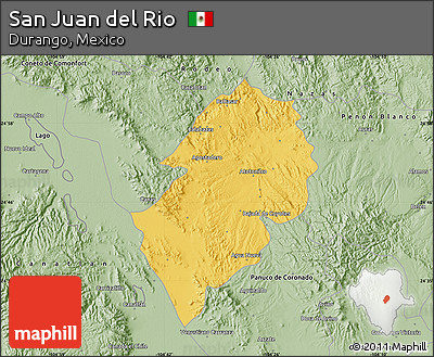 Savanna Style Map of San Juan Del Rio