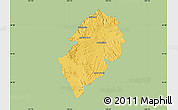 Savanna Style Map of San Juan del Rio, single color outside