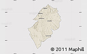 Shaded Relief Map of San Juan del Rio, cropped outside