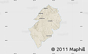 Shaded Relief Map of San Juan del Rio, single color outside