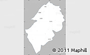 Gray Simple Map of San Juan del Rio, single color outside