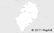Silver Style Simple Map of San Juan del Rio, single color outside