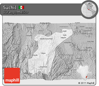 Gray 3D Map of Suchil