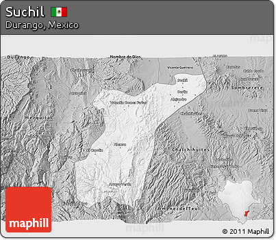 Gray 3D Map of Suchil