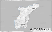 Gray 3D Map of Suchil, single color outside