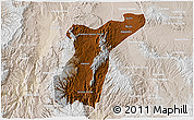 Physical 3D Map of Suchil, lighten