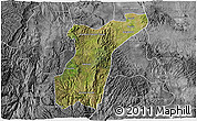 Satellite 3D Map of Suchil, desaturated