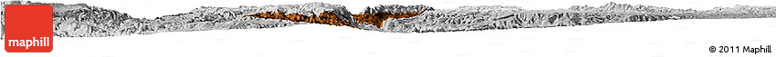Physical Horizon Map of Suchil, lighten, desaturated