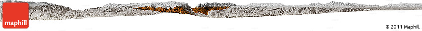 Physical Horizon Map of Suchil, lighten, semi-desaturated
