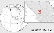 Blank Location Map of Suchil, highlighted country