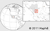 Blank Location Map of Suchil, highlighted parent region