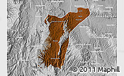 Physical Map of Suchil, lighten, desaturated