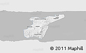 Gray Panoramic Map of Suchil, single color outside