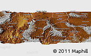 Physical Panoramic Map of Suchil