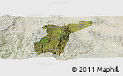 Satellite Panoramic Map of Suchil, lighten