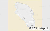 Classic Style 3D Map of Tlahualilo, single color outside