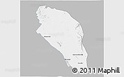 Gray 3D Map of Tlahualilo, single color outside