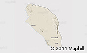 Shaded Relief 3D Map of Tlahualilo, single color outside