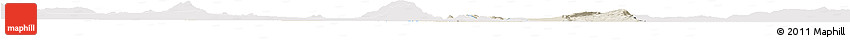 Shaded Relief Horizon Map of Tlahualilo, single color outside