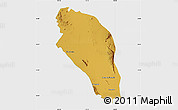 Physical Map of Tlahualilo, single color outside