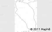 Blank Simple Map of Tlahualilo, no labels