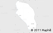 Silver Style Simple Map of Tlahualilo, single color outside