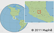Savanna Style Location Map of Celaya