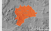 Political Map of Dolores Hidalgo, desaturated