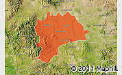 Political Map of Dolores Hidalgo, satellite outside