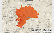 Political Map of Dolores Hidalgo, shaded relief outside