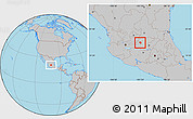 Gray Location Map of Silao