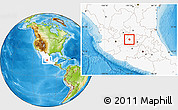 Physical Location Map of Silao, highlighted country