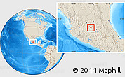 Shaded Relief Location Map of Silao