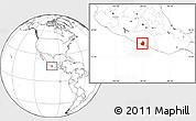 Blank Location Map of Acapulco de Juarez