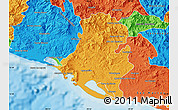Political Map of Acapulco de Juarez
