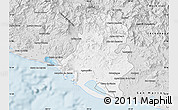 Silver Style Map of Acapulco de Juarez