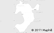 Silver Style Simple Map of Atlixtac