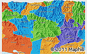Political 3D Map of Ayutla de los Libres