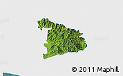 Satellite 3D Map of Ayutla de los Libres, single color outside