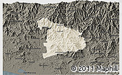 Shaded Relief 3D Map of Ayutla de los Libres, darken