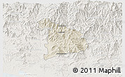 Shaded Relief 3D Map of Ayutla de los Libres, lighten