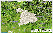 Shaded Relief 3D Map of Ayutla de los Libres, satellite outside
