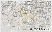 Shaded Relief 3D Map of Ayutla de los Libres, semi-desaturated